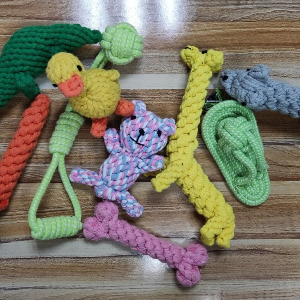 Giraffe Chew Rope Toys,Dog Bite-Proof Cotton Rope Toys,Pet Toys,Dog Pacifier,Cle